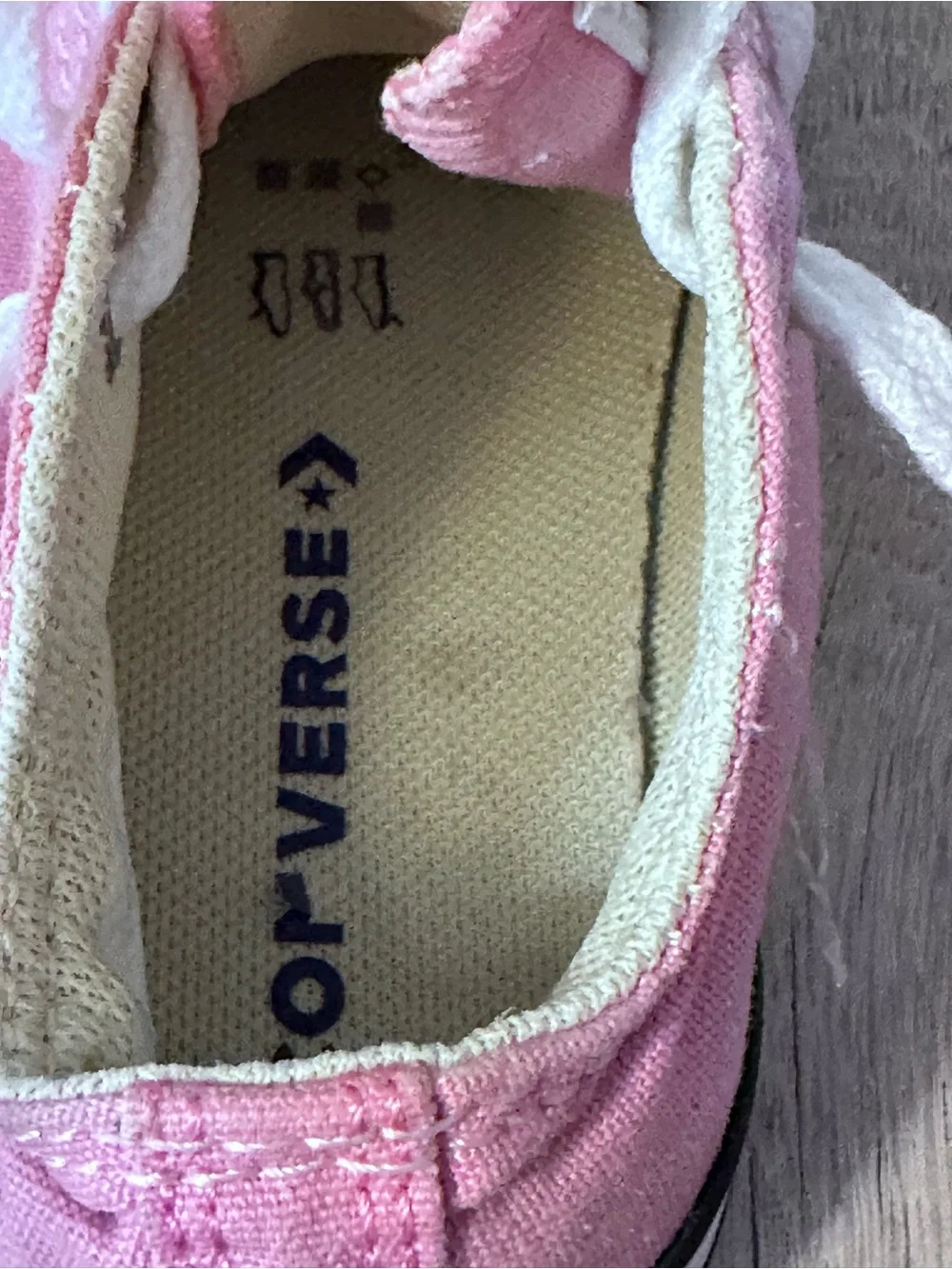 Converse Pink Canvas Kids Lace-Up Sneakers with White Toe